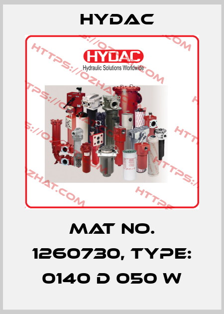 Mat No. 1260730, Type: 0140 D 050 W Hydac