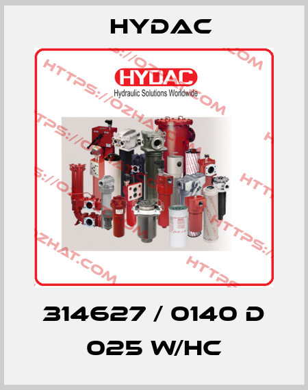 314627 / 0140 D 025 W/HC Hydac