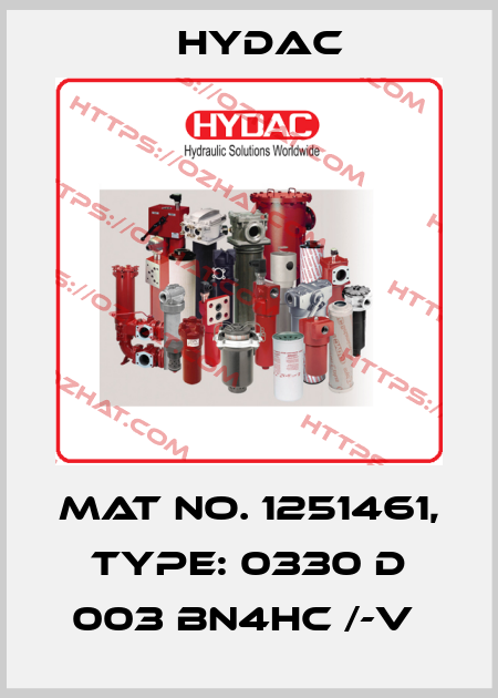 Mat No. 1251461, Type: 0330 D 003 BN4HC /-V  Hydac