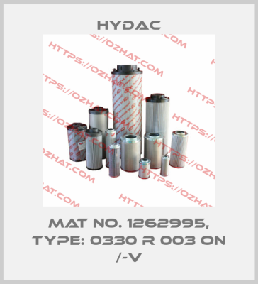 Mat No. 1262995, Type: 0330 R 003 ON /-V Hydac