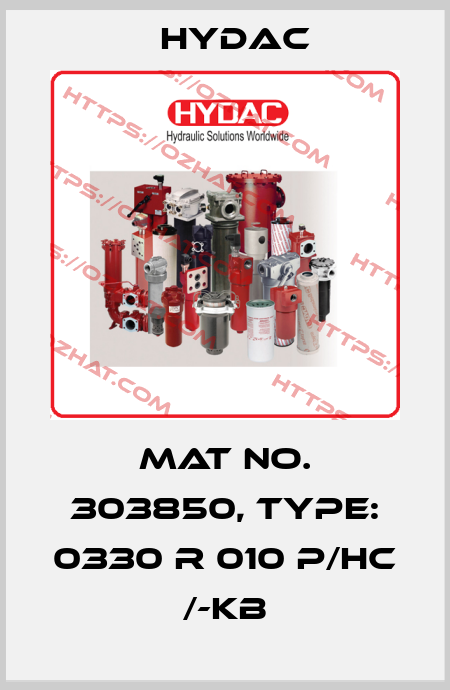 Mat No. 303850, Type: 0330 R 010 P/HC /-KB Hydac