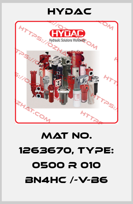 Mat No. 1263670, Type: 0500 R 010 BN4HC /-V-B6 Hydac