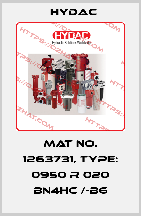 Mat No. 1263731, Type: 0950 R 020 BN4HC /-B6 Hydac