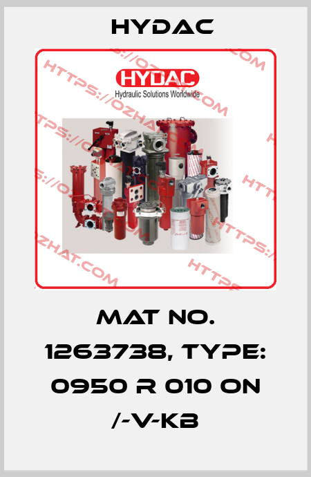 Mat No. 1263738, Type: 0950 R 010 ON /-V-KB Hydac