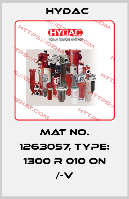 Mat No. 1263057, Type: 1300 R 010 ON /-V Hydac