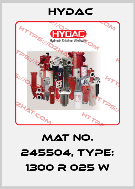 Mat No. 245504, Type: 1300 R 025 W Hydac