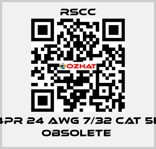 4PR 24 AWG 7/32 CAT 5E obsolete  RSCC