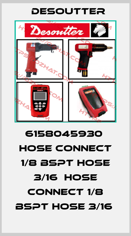6158045930  HOSE CONNECT 1/8 BSPT HOSE 3/16  HOSE CONNECT 1/8 BSPT HOSE 3/16  Desoutter