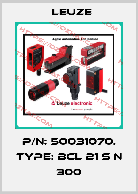 p/n: 50031070, Type: BCL 21 S N 300 Leuze