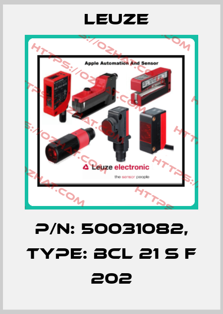 p/n: 50031082, Type: BCL 21 S F 202 Leuze