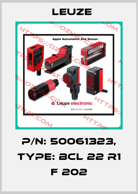 p/n: 50061323, Type: BCL 22 R1 F 202 Leuze