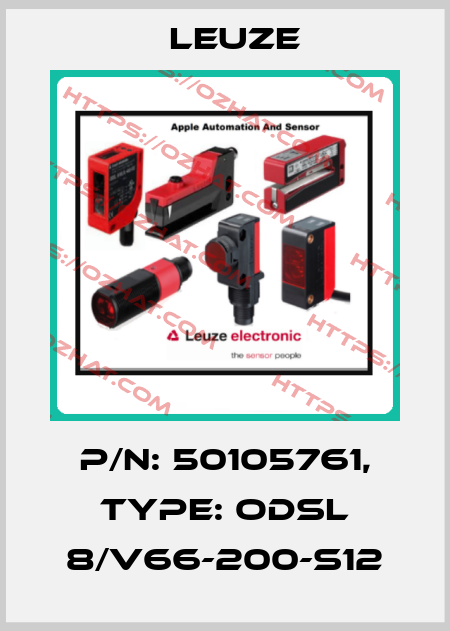 p/n: 50105761, Type: ODSL 8/V66-200-S12 Leuze