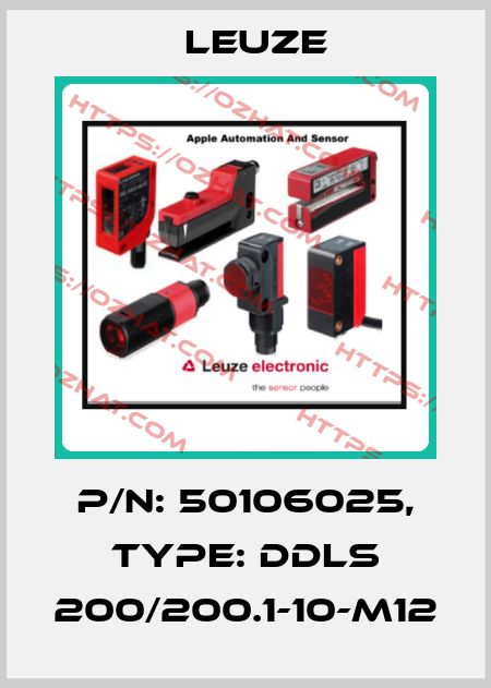 p/n: 50106025, Type: DDLS 200/200.1-10-M12 Leuze