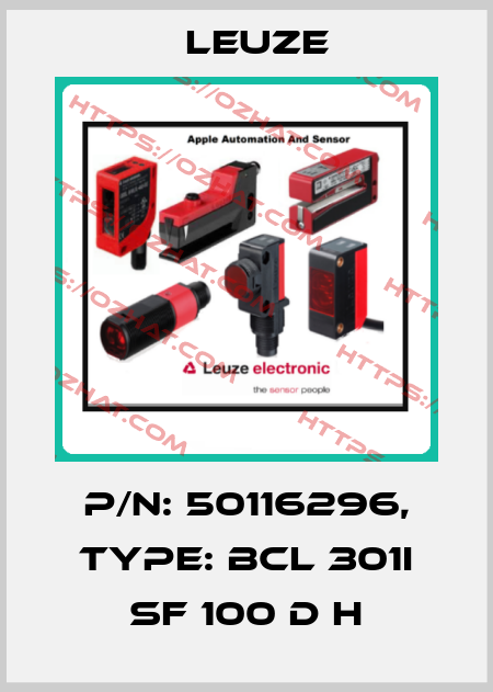 p/n: 50116296, Type: BCL 301i SF 100 D H Leuze