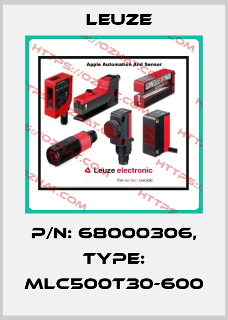 p/n: 68000306, Type: MLC500T30-600 Leuze