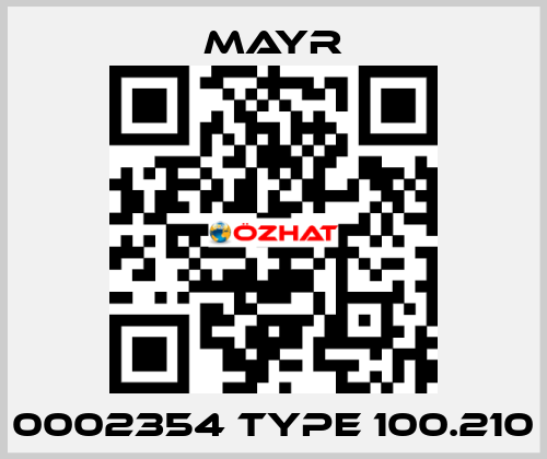 0002354 TYPE 100.210  Mayr