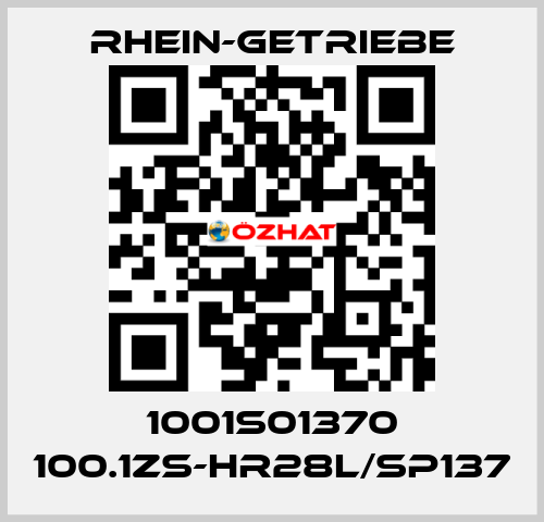 1001S01370 100.1ZS-HR28L/SP137 Rhein-Getriebe