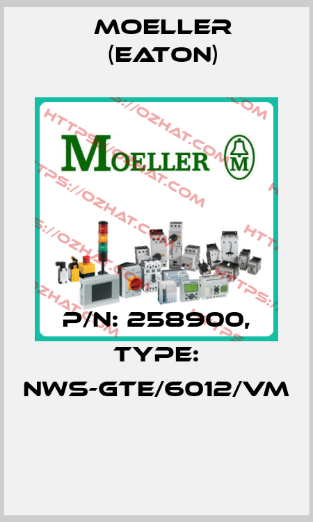 P/N: 258900, Type: NWS-GTE/6012/VM  Moeller (Eaton)