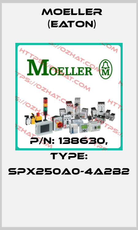 P/N: 138630, Type: SPX250A0-4A2B2  Moeller (Eaton)