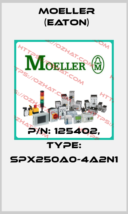 P/N: 125402, Type: SPX250A0-4A2N1  Moeller (Eaton)