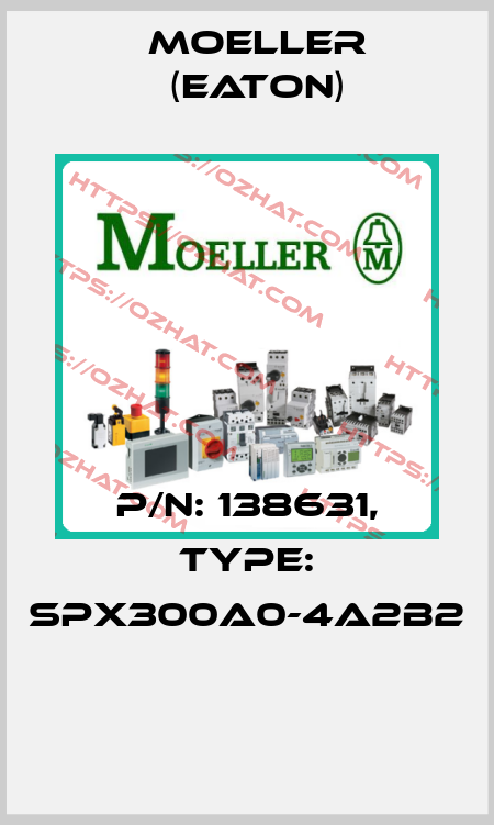 P/N: 138631, Type: SPX300A0-4A2B2  Moeller (Eaton)
