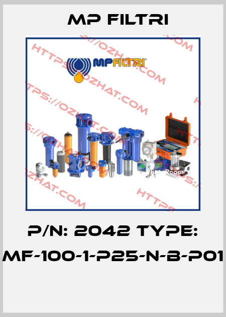 P/N: 2042 Type: MF-100-1-P25-N-B-P01  MP Filtri