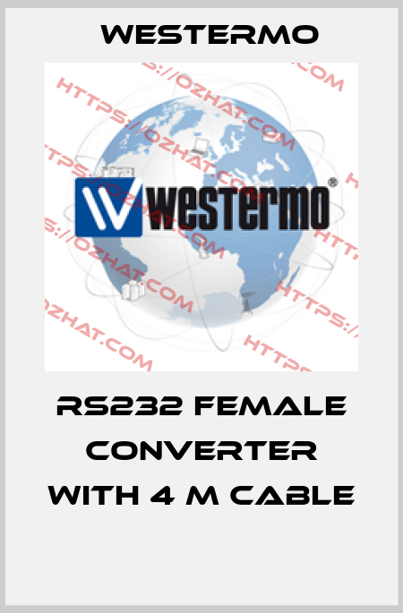 RS232 female converter with 4 m cable  Westermo