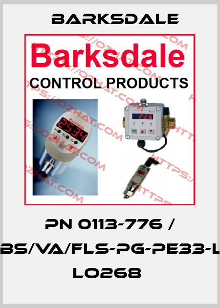 pn 0113-776 / UNS2000-ABS/VA/FLS-PG-PE33-L2/3.3-Dual Lo268  Barksdale