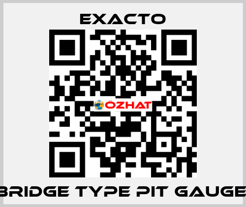 Bridge Type Pit Gauge  Exacto