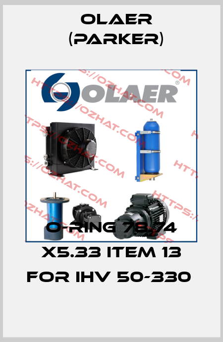 O-RING 78.74 X5.33 ITEM 13 for IHV 50-330  Olaer (Parker)