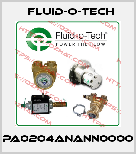 PA0204ANANN0000 Fluid-O-Tech