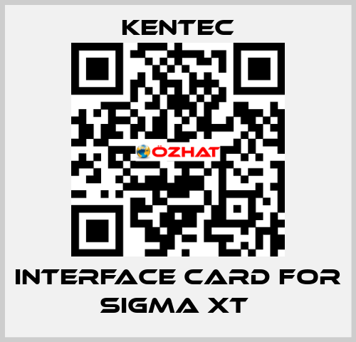 Interface Card For Sigma XT  Kentec