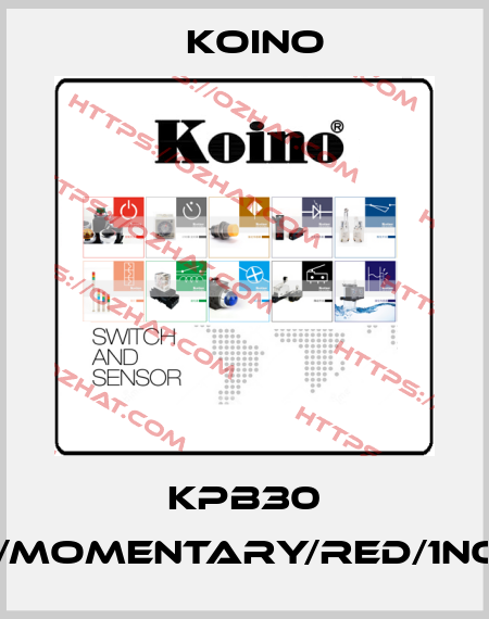 KPB30 IP65/Momentary/RED/1NO+1NC Koino