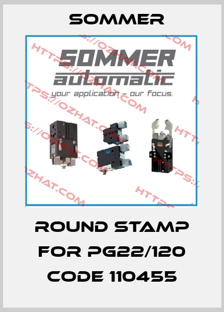 round stamp for PG22/120 Code 110455 Sommer