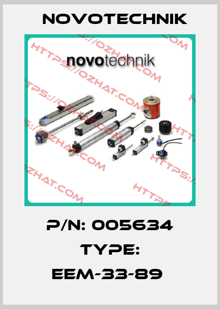 P/N: 005634 Type: EEM-33-89  Novotechnik