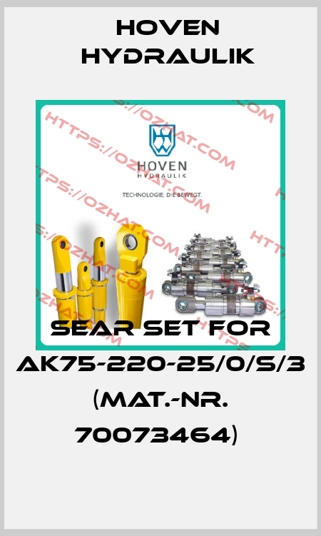 Sear Set for AK75-220-25/0/S/3 (Mat.-Nr. 70073464)  Hoven Hydraulik