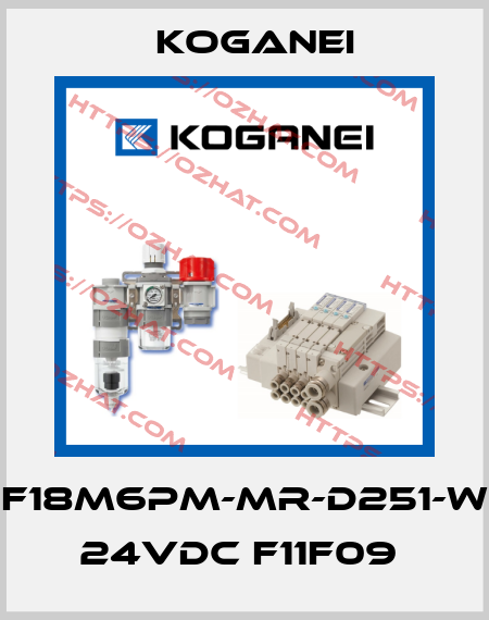 F18M6PM-MR-D251-W 24VDC F11F09  Koganei