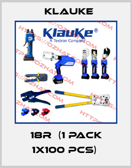 18R  (1 pack 1x100 pcs)  Klauke