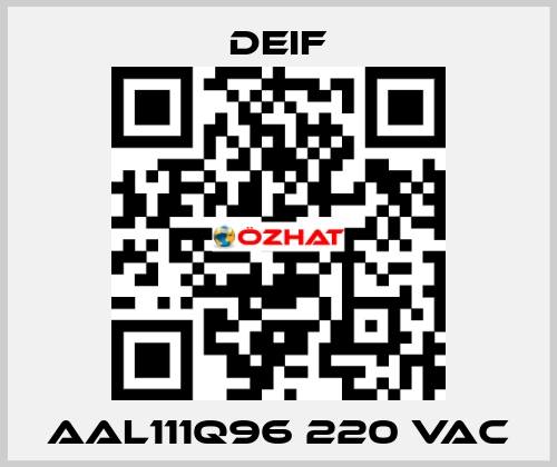 AAL111Q96 220 VAC  Deif