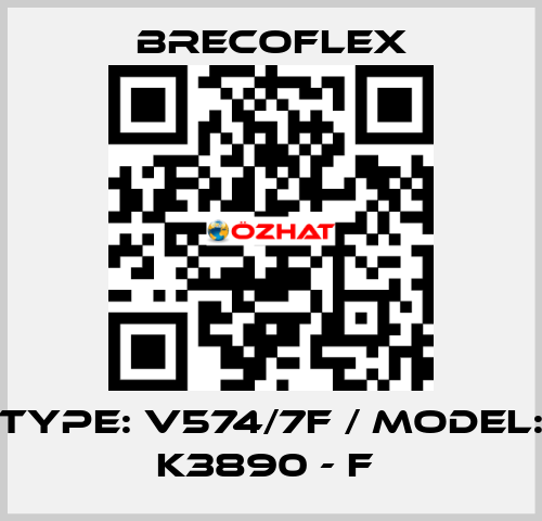 Type: V574/7F / Model: K3890 - F  Brecoflex