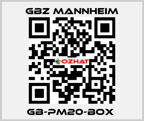GB-PM20-Box  GBZ MANNHEIM