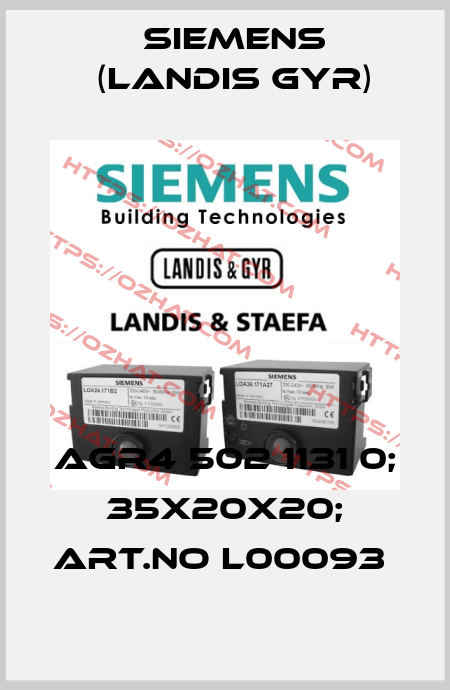 AGR4 502 1131 0; 35X20X20; ART.NO L00093  Siemens (Landis Gyr)