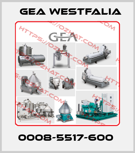 0008-5517-600  Gea Westfalia