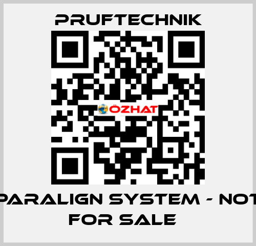 PARALIGN system - not for sale   Pruftechnik