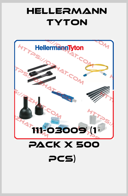 111-03009 (1 pack x 500 pcs)  Hellermann Tyton