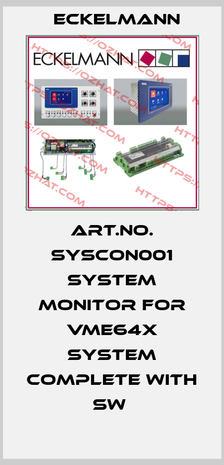 Art.No. SYSCON001 System Monitor for VME64X system complete with SW  Eckelmann