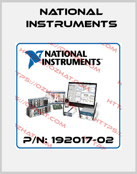 P/N: 192017-02 National Instruments
