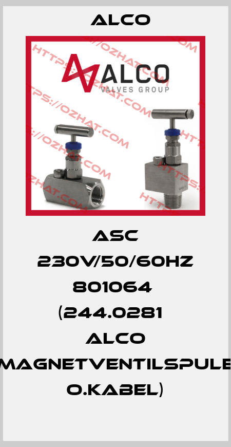 ASC 230V/50/60HZ 801064  (244.0281   Alco Magnetventilspule o.Kabel) Alco
