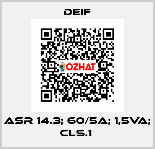 ASR 14.3; 60/5A; 1,5VA; CLS.1  Deif