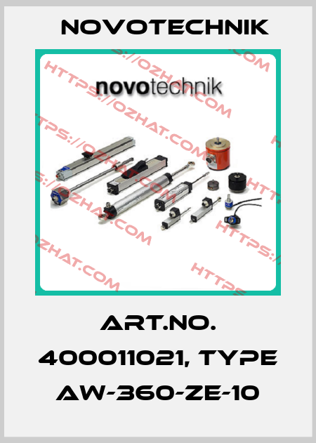 Art.No. 400011021, Type AW-360-ZE-10 Novotechnik
